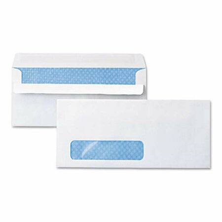 COOLCRAFTS Self-Seal Business Envelope, Window, Security Tint, No.10, White, 500-Box, 500PK CO884267